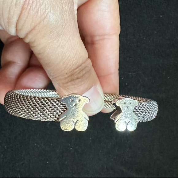 Tous Silver Bangle Tous Mesh Bear - Picture 3 of 11